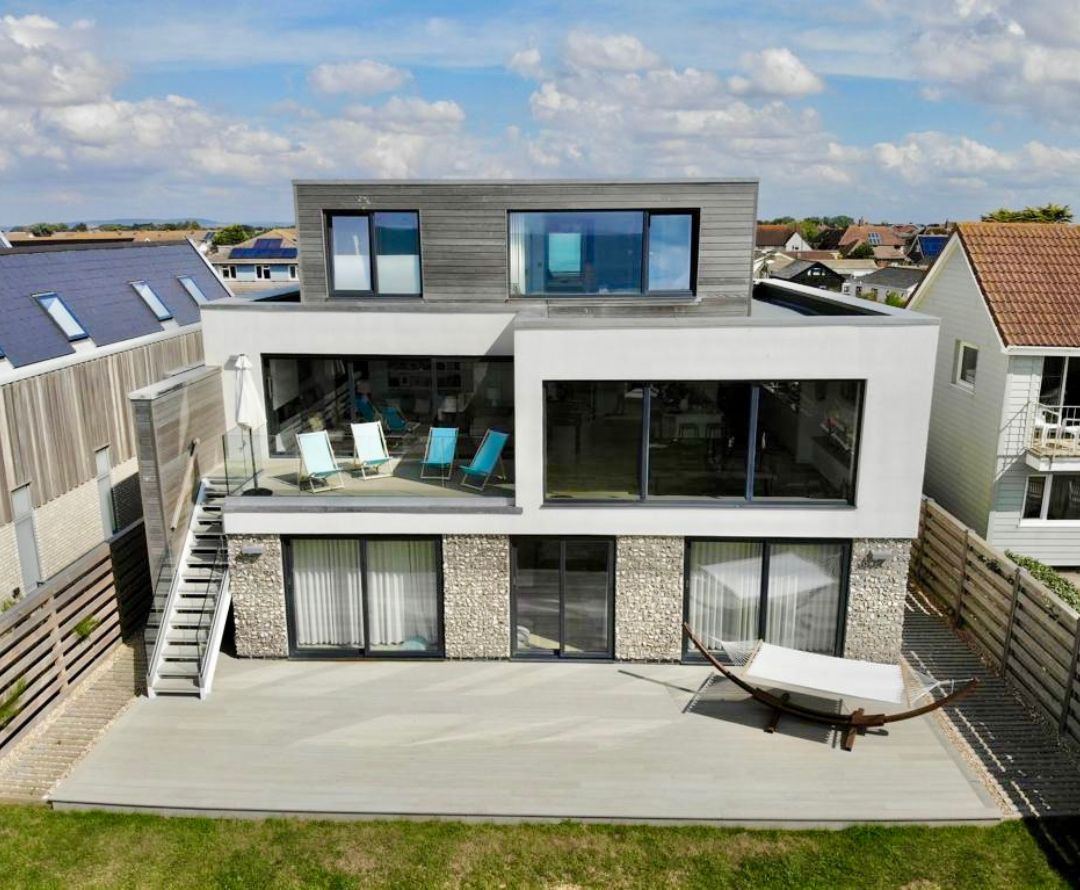 New build house on the Bracklesham seafront